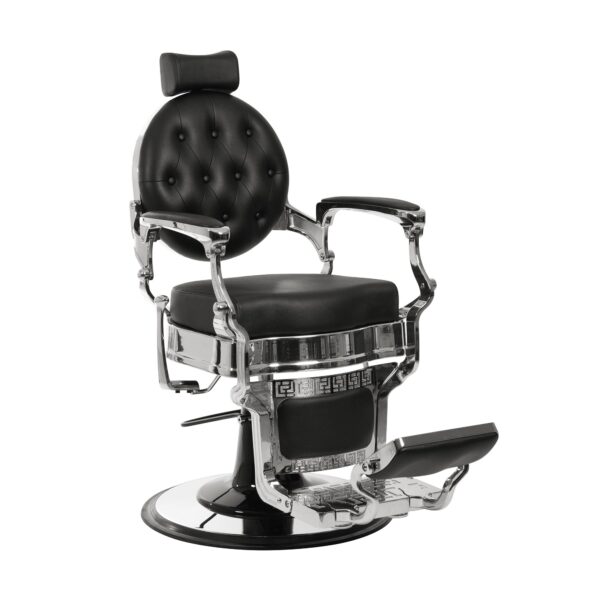 CADEIRA BARBEIRO MAE PRATA BLACK